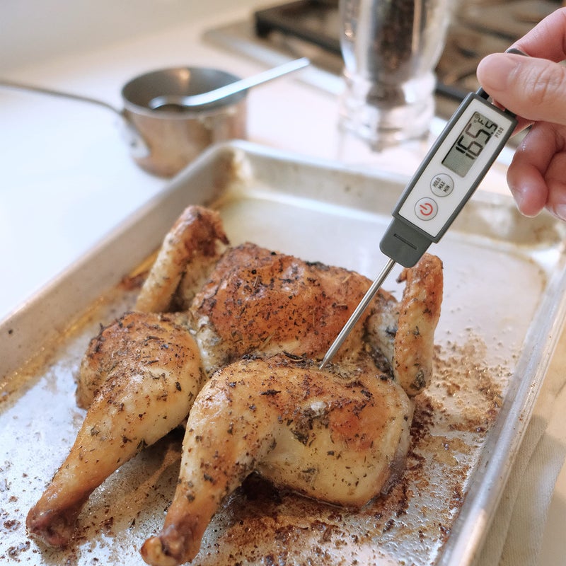 Lavatools PT09 Super-Quick Commercial Grade Digital Thermometer for Cooking, Meat, Candy, Candle, Liquid, Oil, 4.5" Compact Probe, Splash Proof, Â°C/Â°F Toggle, Hold Function - Sambal - Image 4